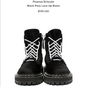 proenza schouler lace up ankle boots